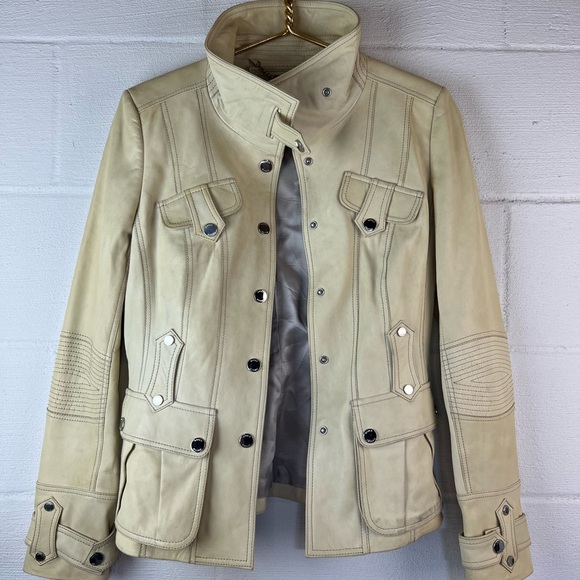 🔥 Karen Millen Cream Moto Jacket 🔥 - Picture 2 of 7